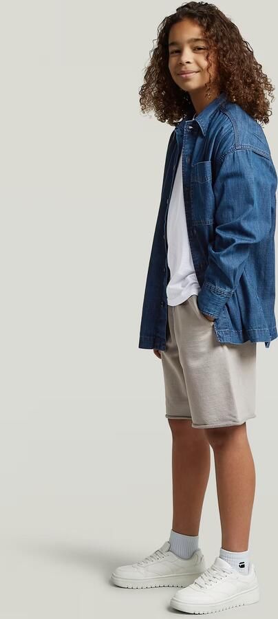 G-Star RAW Basic Coll Short voor jongens Grijs jongens - Foto 5