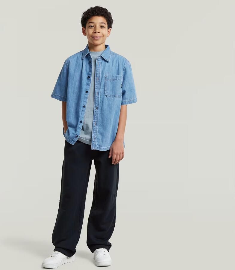 G-Star RAW Basic Coll Sweatpant voor jongens Donkerblauw jongens - Foto 3