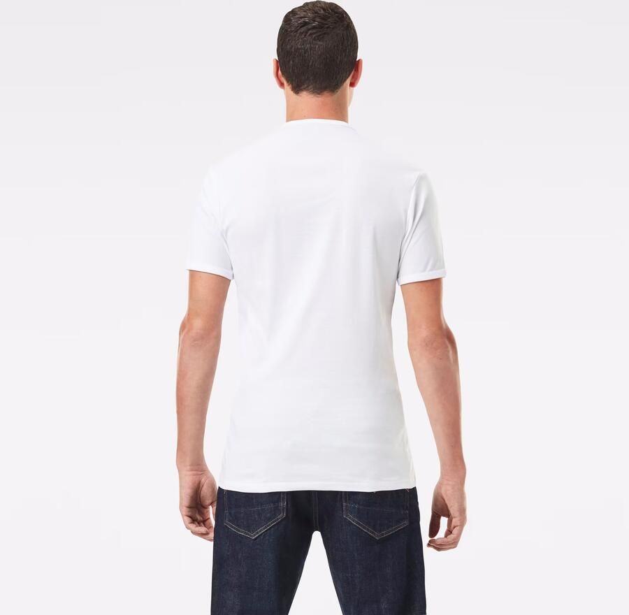 G-Star G Star RAW T shirt Basic artikel in ondoorzichtige eersteklas katoenkwaliteit(set Set van 2 ) - Foto 7