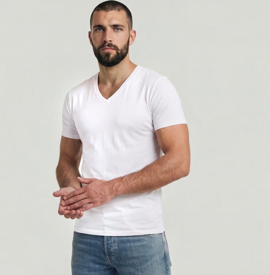 G-Star G Star RAW T shirt Basic artikel in ondoorzichtige eersteklas katoenkwaliteit(set Set van 2 ) - Foto 6