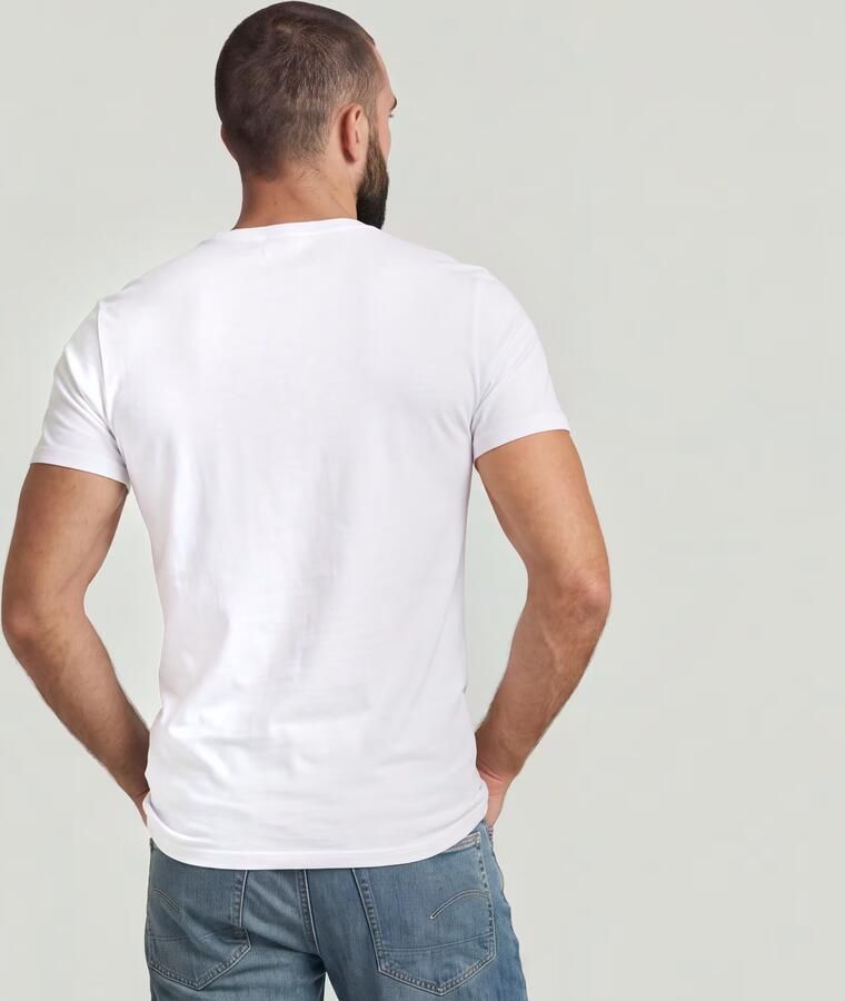 G-Star G Star RAW T shirt Basic artikel in ondoorzichtige eersteklas katoenkwaliteit(set Set van 2 ) - Foto 7
