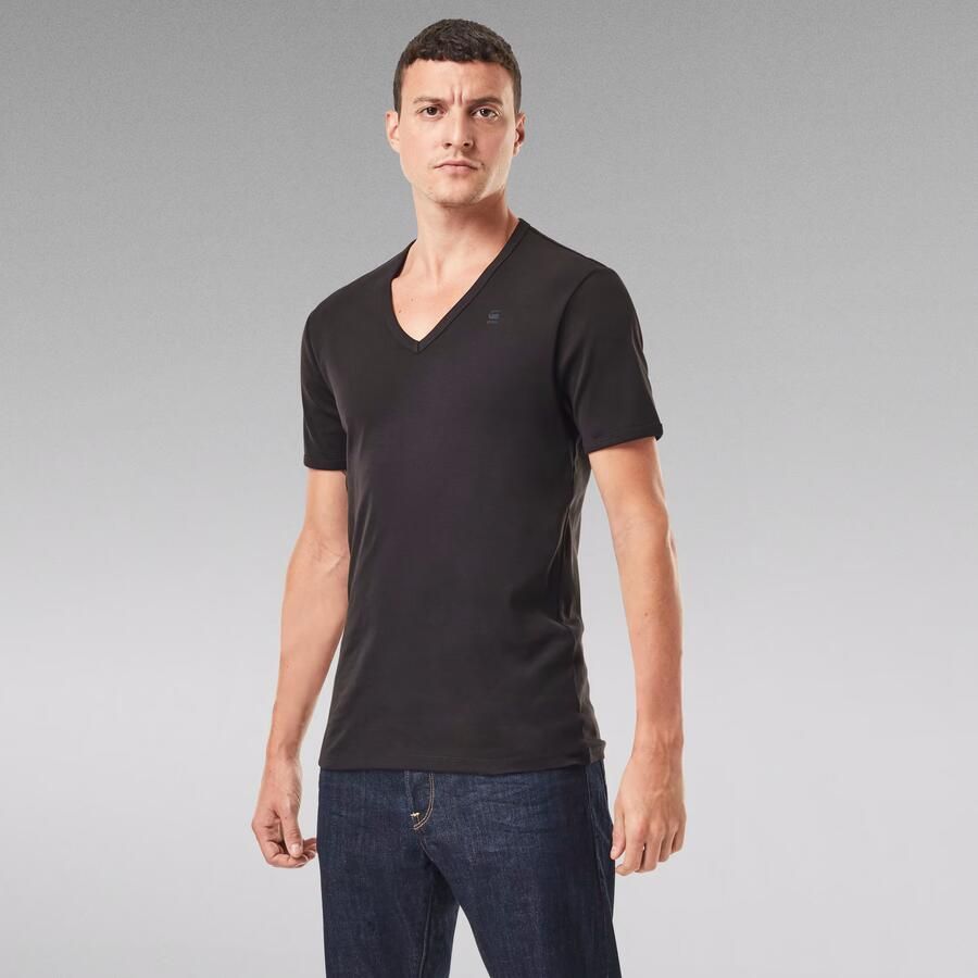 G-Star G Star RAW T shirt Basic artikel in ondoorzichtige eersteklas katoenkwaliteit(set Set van 2 ) - Foto 4