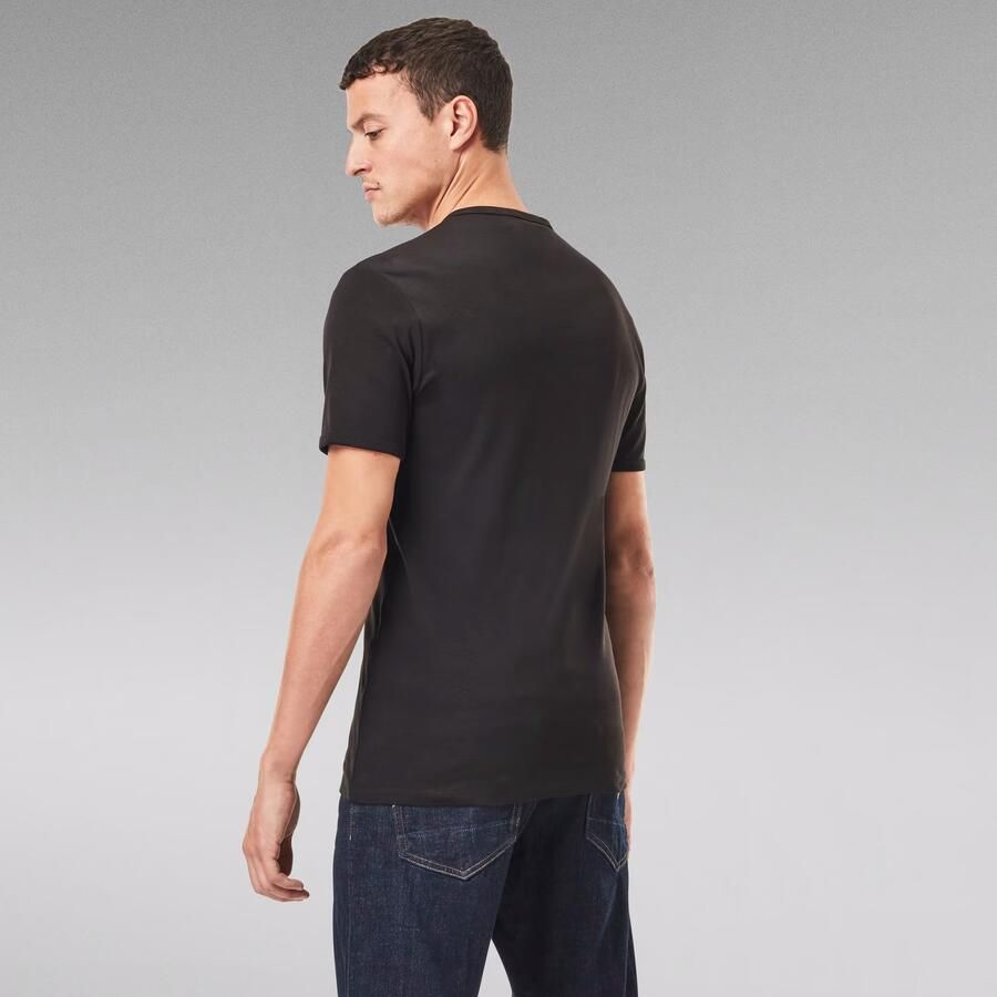 G-Star G Star RAW T shirt Basic artikel in ondoorzichtige eersteklas katoenkwaliteit(set Set van 2 ) - Foto 5