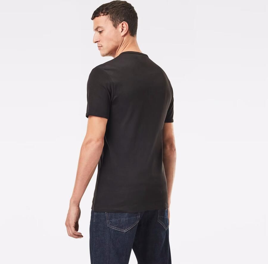 G-Star G Star RAW T shirt Basic artikel in ondoorzichtige eersteklas katoenkwaliteit(set Set van 2 ) - Foto 8