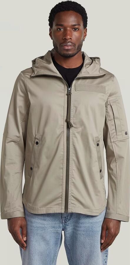 G-Star RAW Batt Hooded Overshirt Beige Heren