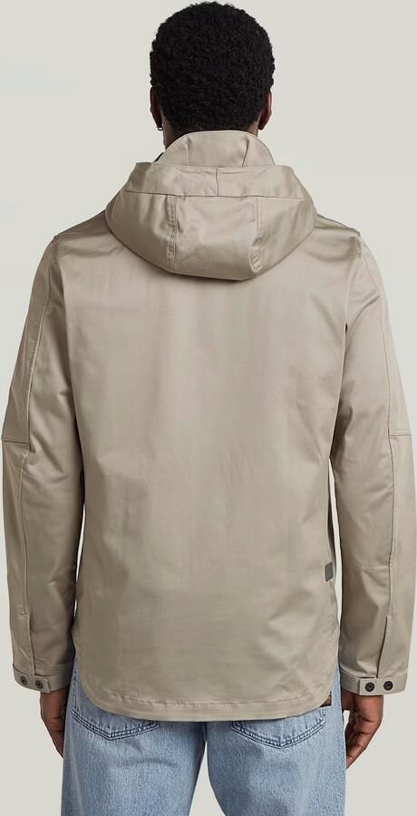 G-Star RAW Batt Hooded Overshirt Beige Heren - Foto 5