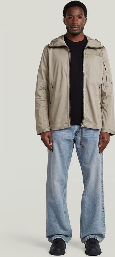 G-Star RAW Batt Hooded Overshirt Beige Heren - Foto 7