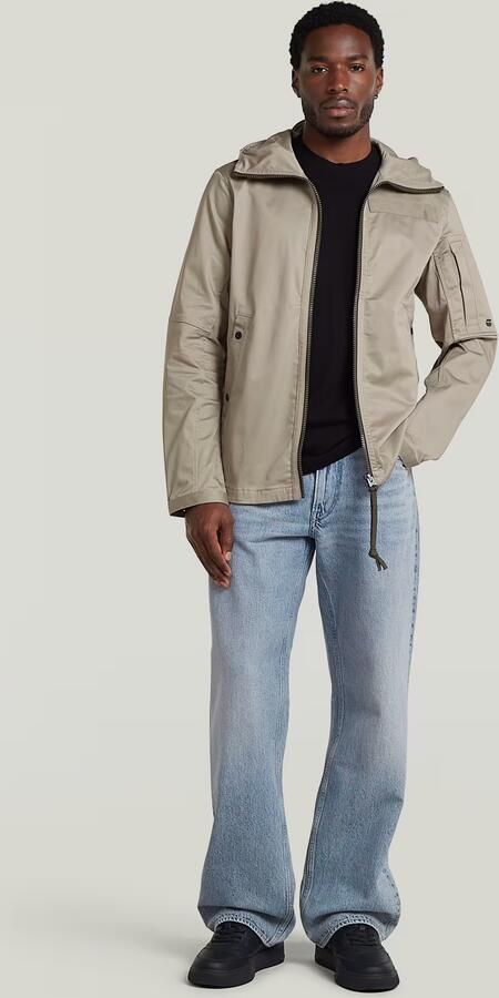G-Star RAW Batt Hooded Overshirt Beige Heren - Foto 6