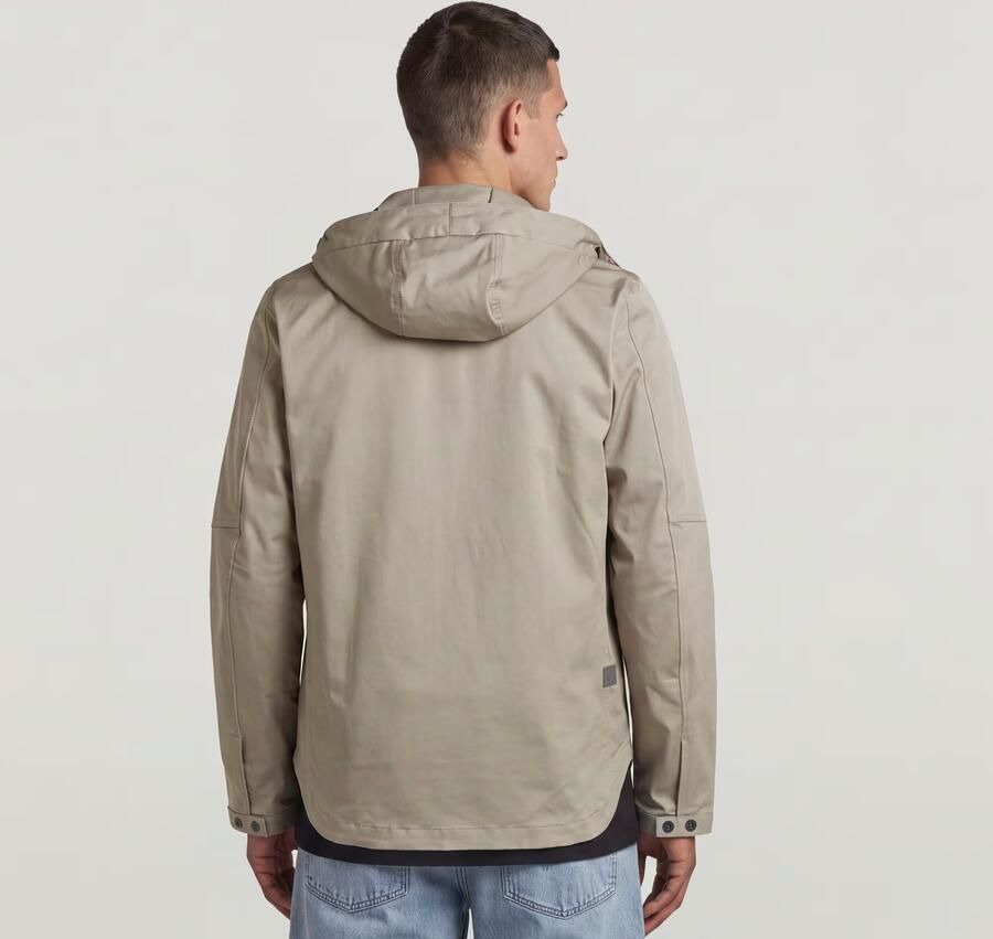 G-Star RAW Batt Hooded Overshirt Beige Heren - Foto 5