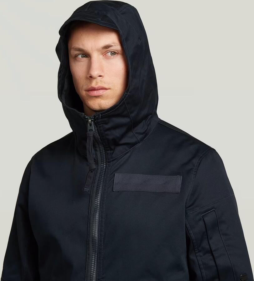 G-Star RAW Batt Hooded Overshirt Donkerblauw Heren - Foto 3