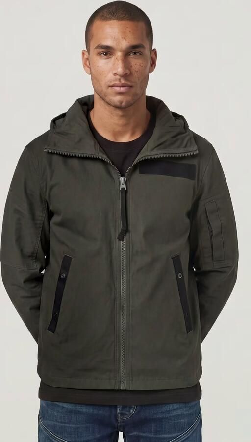 G-Star RAW Batt Overshirt Met Capuchon Grijs Heren - Foto 5
