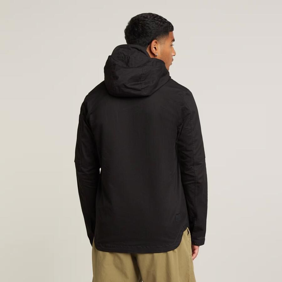 G-Star RAW Batt Overshirt Met Capuchon Zwart Heren