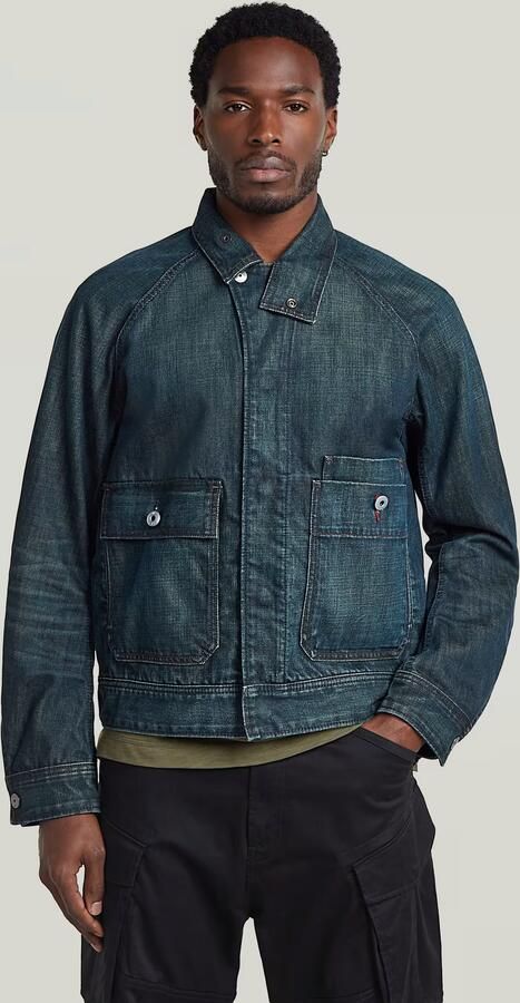 G-Star RAW Battle Denim Jack Donkerblauw Heren