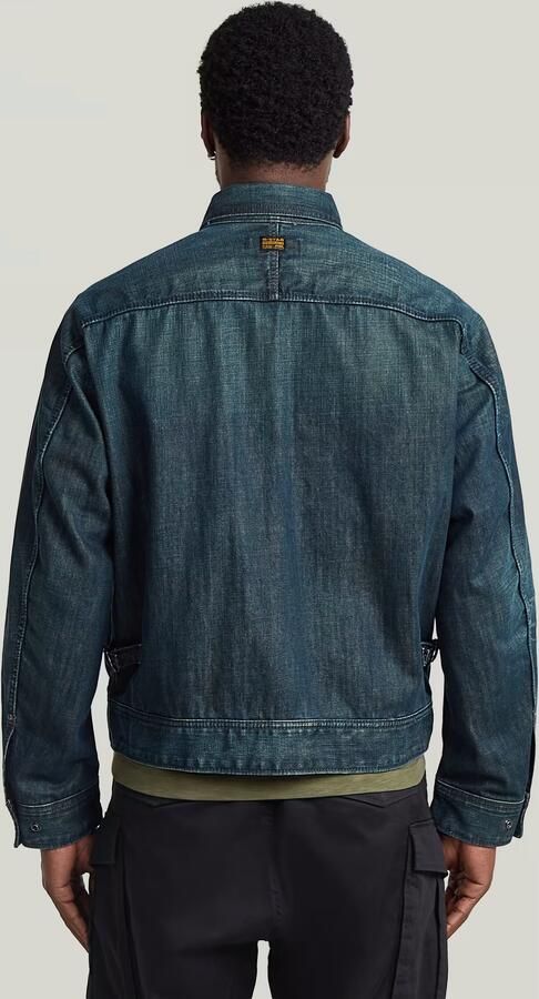 G-Star RAW Battle Denim Jack Donkerblauw Heren - Foto 6