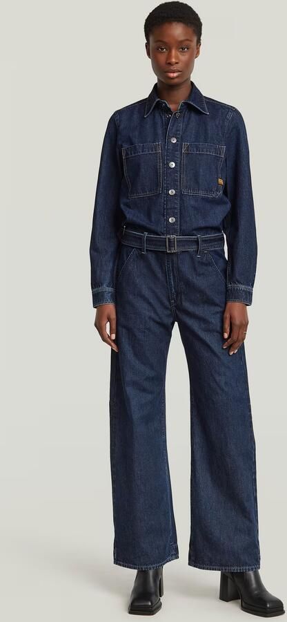 G-Star Raw Jumpsui D26877-E090 BELTED 3D LOOSE-H494 WORN IN ECLIPSE - Foto 4