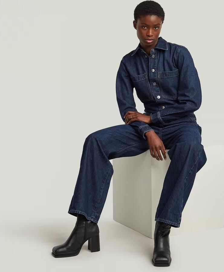 G-Star Raw Jumpsui D26877-E090 BELTED 3D LOOSE-H494 WORN IN ECLIPSE - Foto 2