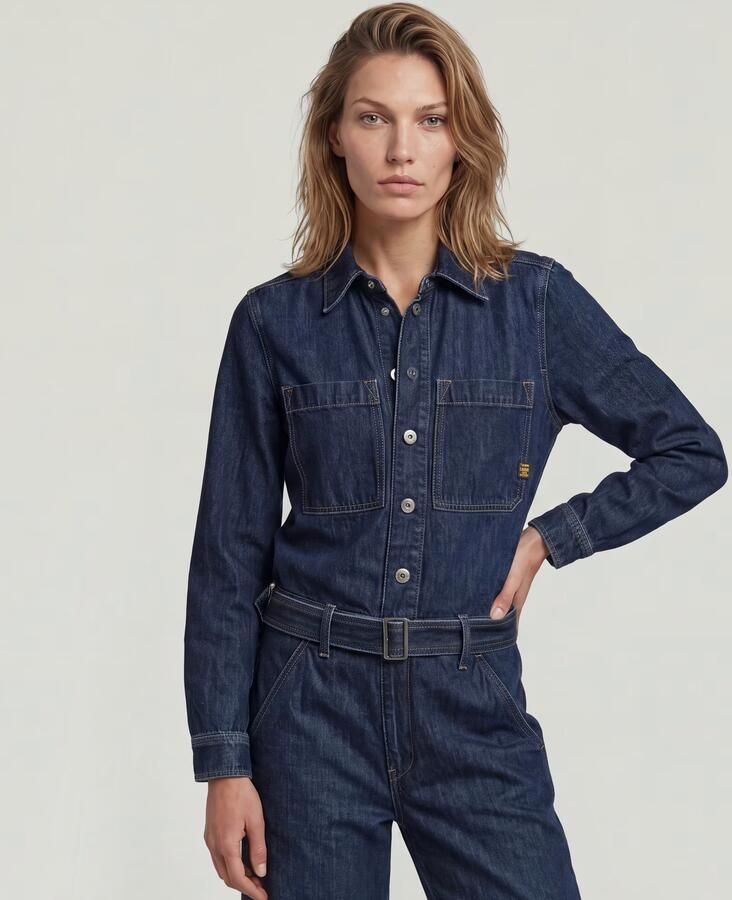 G-Star Raw Jumpsui D26877-E090 BELTED 3D LOOSE-H494 WORN IN ECLIPSE - Foto 5