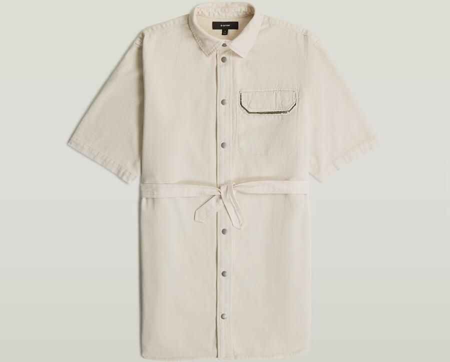 G-Star RAW Belted Army Overhemdjurk Beige Dames - Foto 4