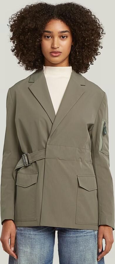 G-Star RAW Belted Blazer Bruin Dames - Foto 7