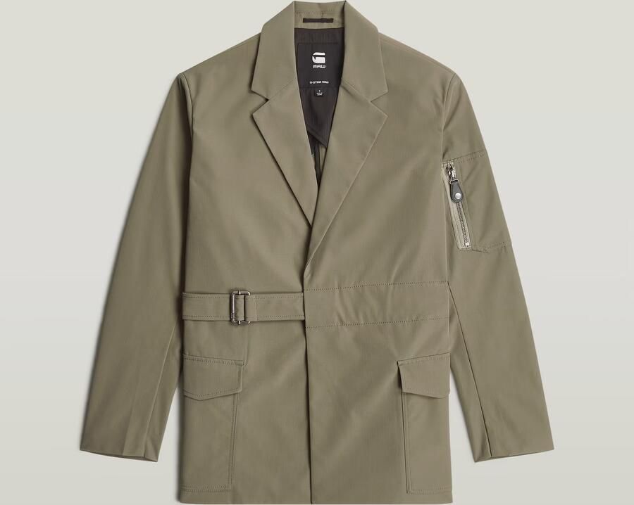 G-Star RAW Belted Blazer Bruin Dames - Foto 2