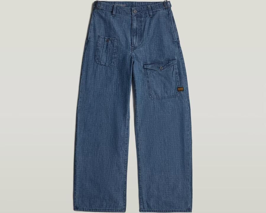 G-Star RAW Belted Cargo Loose 2.0 Jeans Midden blauw Dames - Foto 6