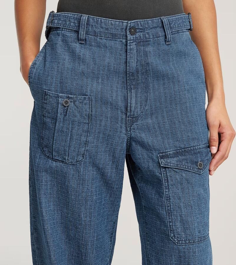 G-Star RAW Belted Cargo Loose 2.0 Jeans Midden blauw Dames - Foto 4