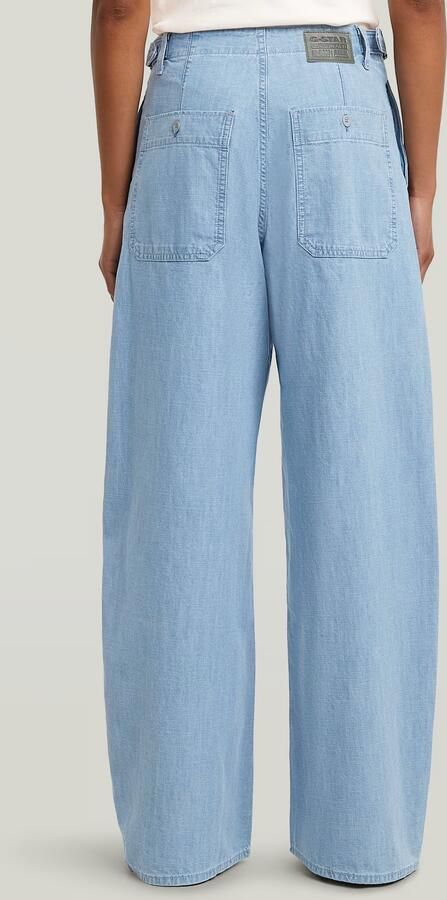G-Star RAW Belted Cargo Loose Jeans Lichtblauw Dames - Foto 4