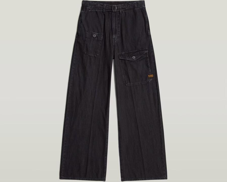 G-Star RAW Belted Cargo Loose Jeans Zwart Dames - Foto 6