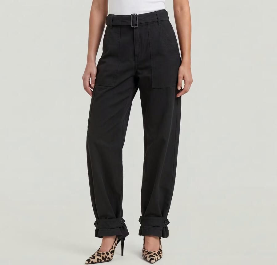 G-Star RAW Belted Fatigue Loose Jeans Zwart Dames - Foto 5