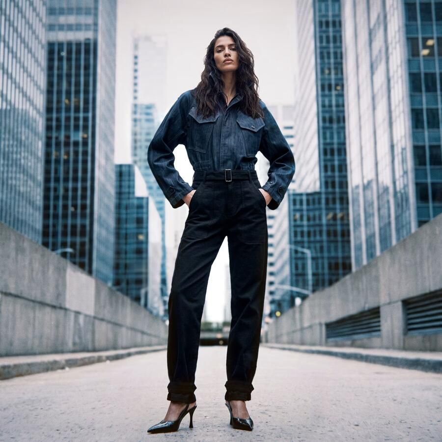 G-Star RAW Belted Fatigue Loose Jeans Zwart Dames - Foto 4