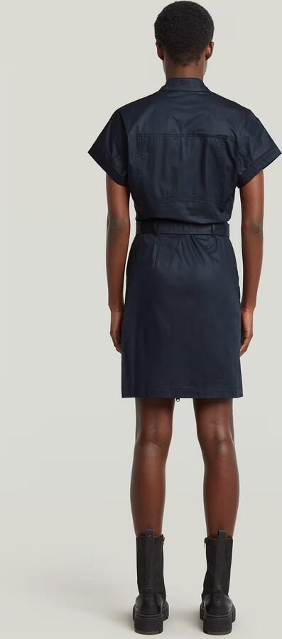 G-Star RAW Belted Jurk Donkerblauw Dames - Foto 6