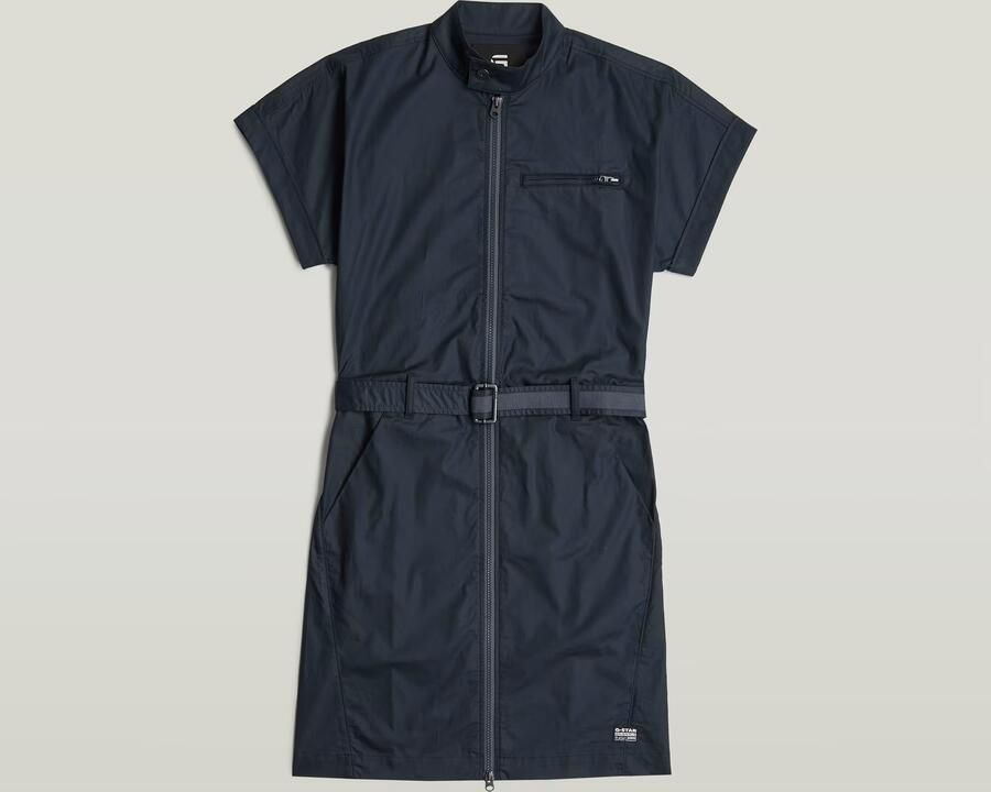 G-Star RAW Belted Jurk Donkerblauw Dames - Foto 2