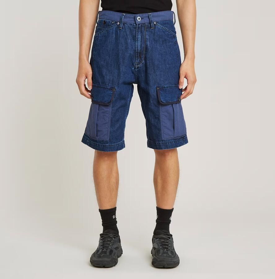 G-Star RAW Bend 3D Cargo Short Fabric Mix Donkerblauw Heren - Foto 6