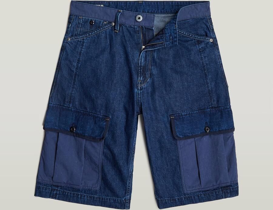 G-Star RAW Bend 3D Cargo Short Fabric Mix Donkerblauw Heren - Foto 5