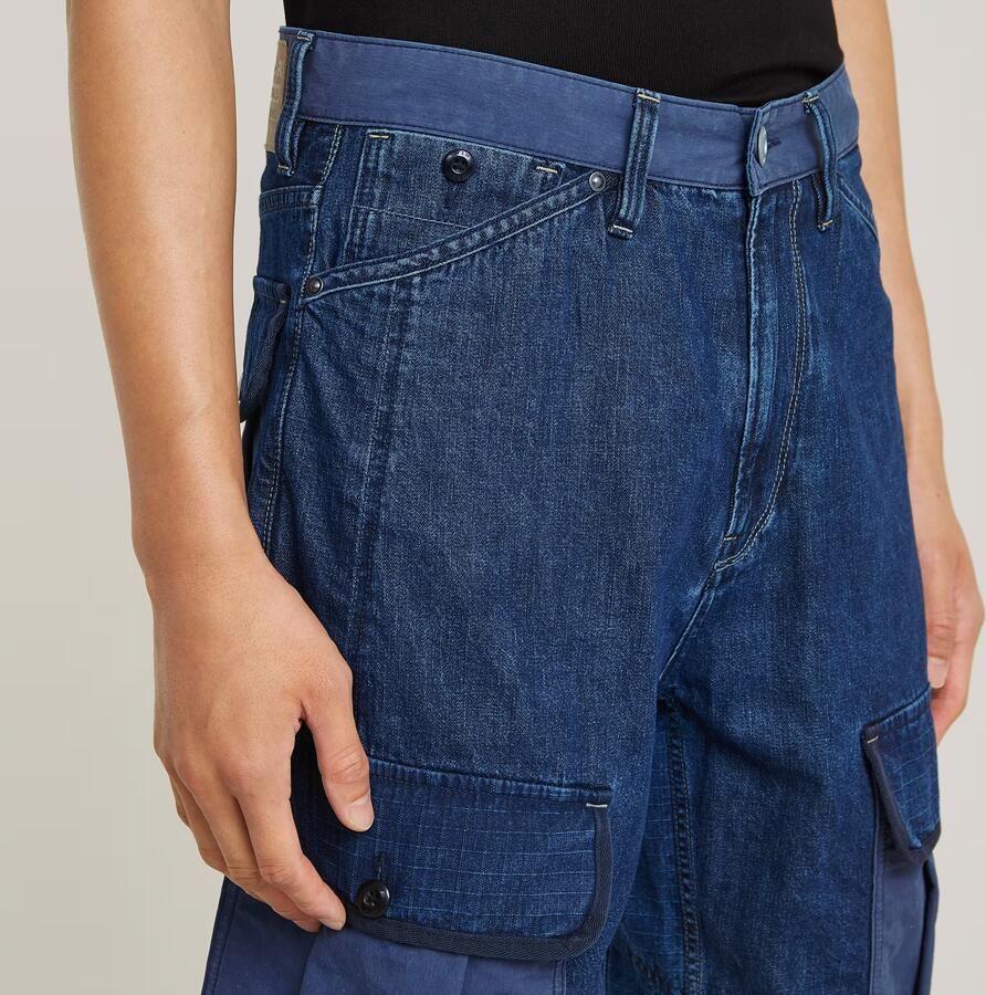 G-Star RAW Bend 3D Cargo Short Fabric Mix Donkerblauw Heren - Foto 4