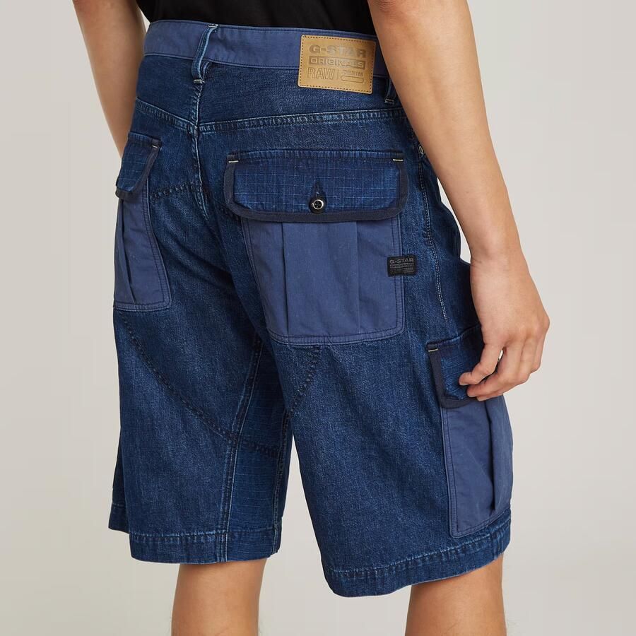 G-Star RAW Bend 3D Cargo Short Fabric Mix Donkerblauw Heren - Foto 2
