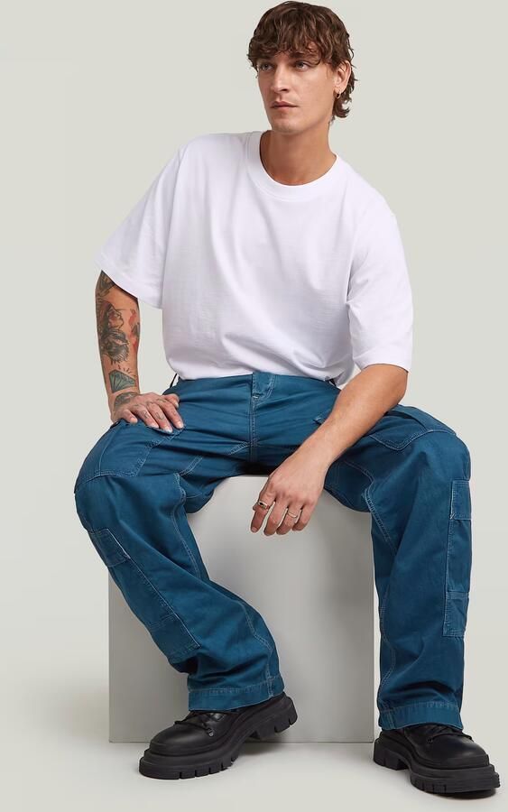 G-Star RAW Bend Loose Cargojeans Midden blauw Heren - Foto 5