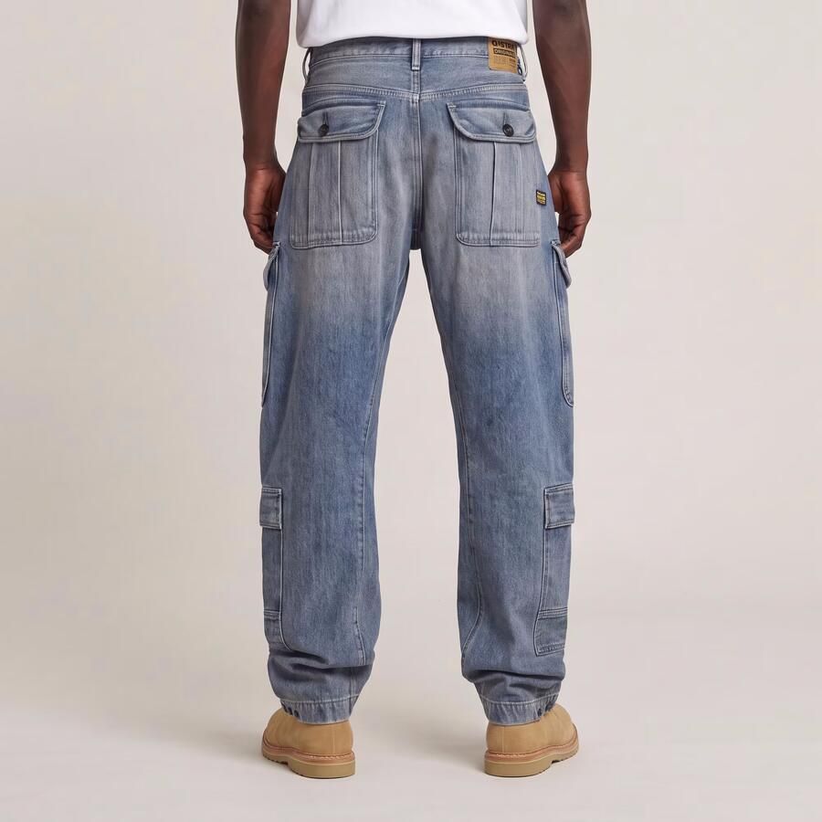 G-Star RAW Bend Cargo Loose Jeans Lichtblauw Heren - Foto 5
