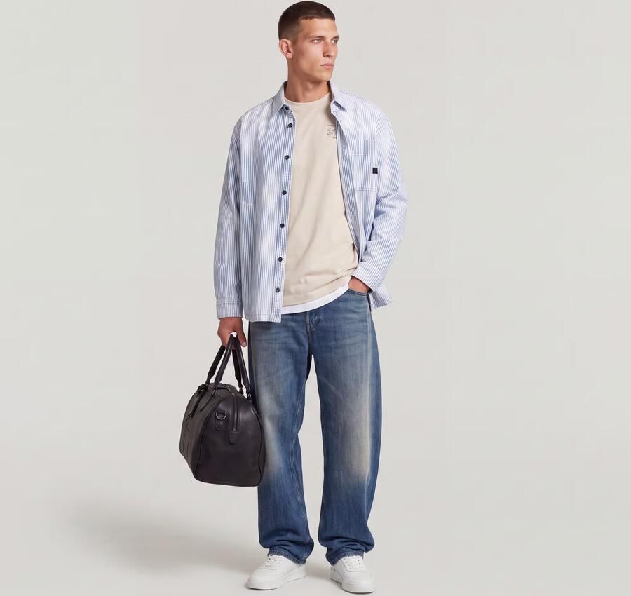 G-Star RAW Bend Loose Jeans Donkerblauw Heren - Foto 6