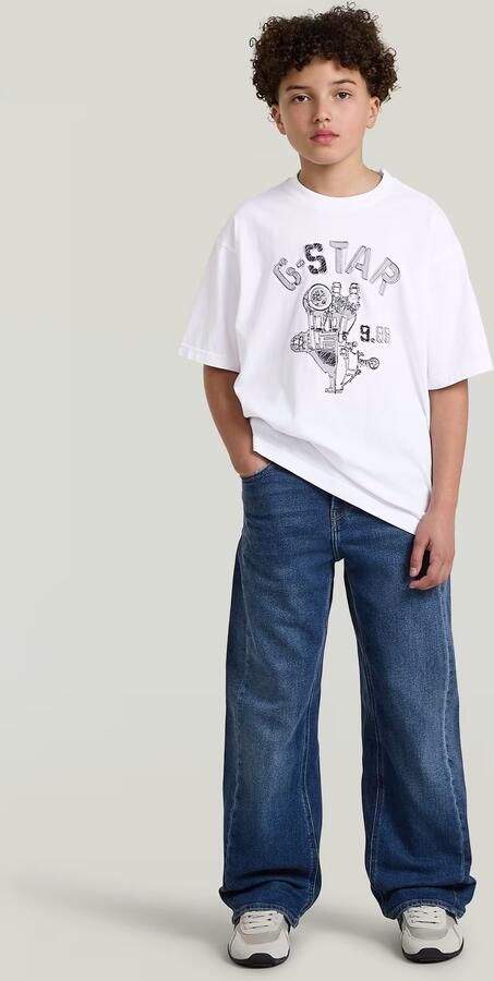 G-Star RAW Bend Loose Jeans voor jongens Midden blauw jongens - Foto 6