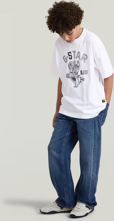 G-Star RAW Bend Loose Jeans voor jongens Midden blauw jongens - Foto 5
