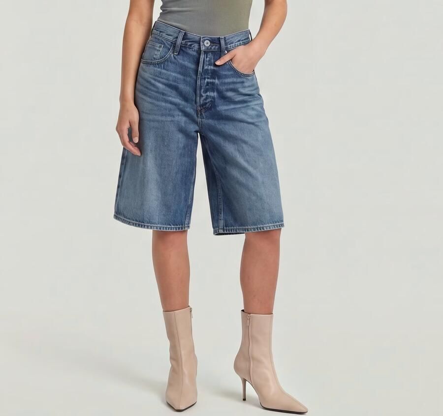 G-Star RAW Bermuda Clean Edge Short Donkerblauw Dames - Foto 4