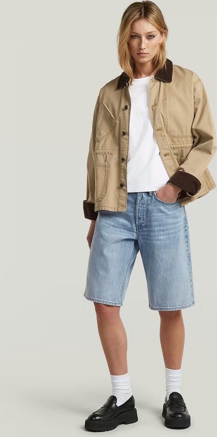 G-Star RAW Bermuda Clean Edge Short Lichtblauw Dames - Foto 6