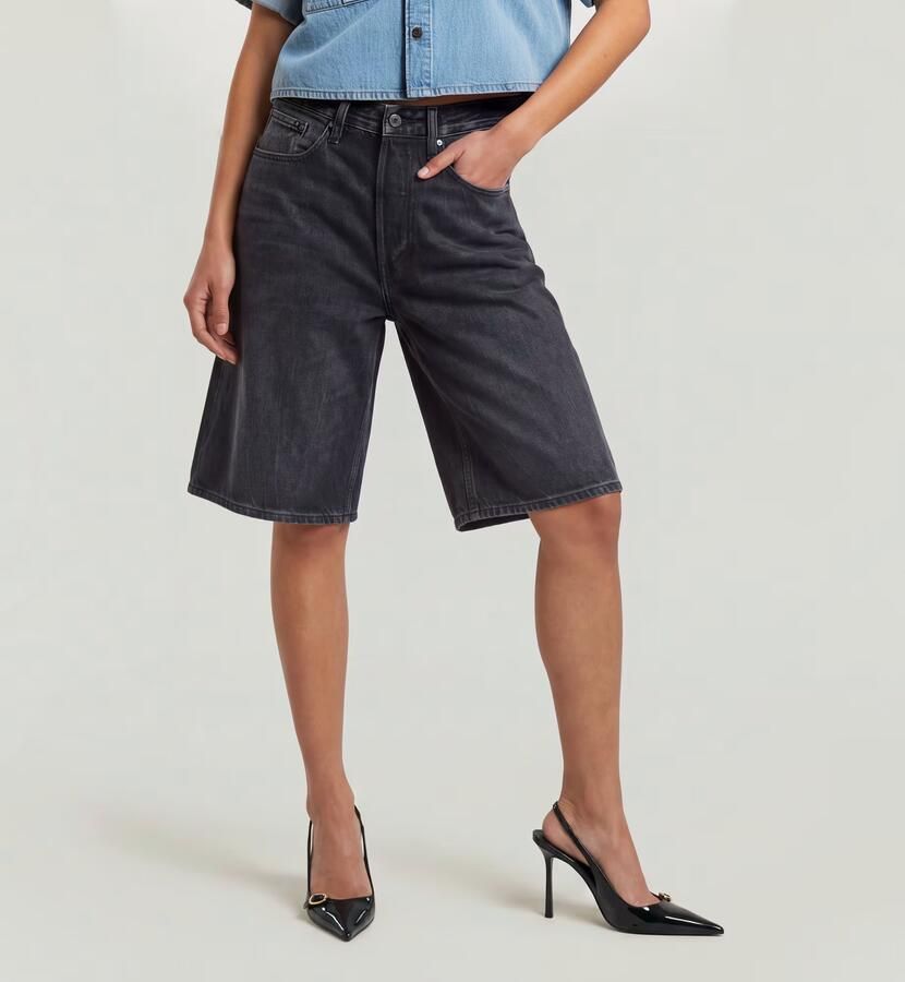 G-Star RAW Bermuda Clean Edge Short Zwart Dames - Foto 4