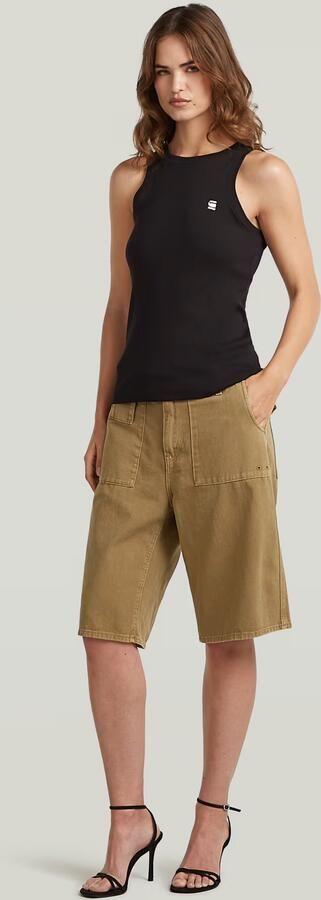 G-Star RAW Bermuda Short Beige Dames - Foto 7
