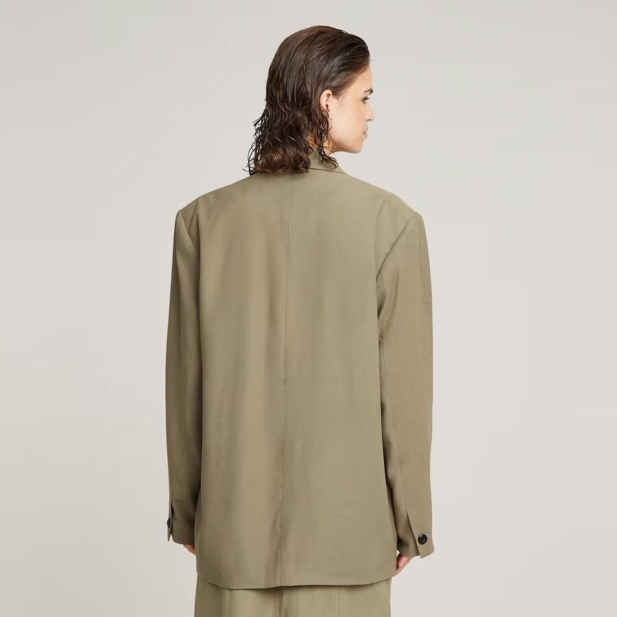 G-Star RAW Big Boyfriend Blazer Groen Dames - Foto 2