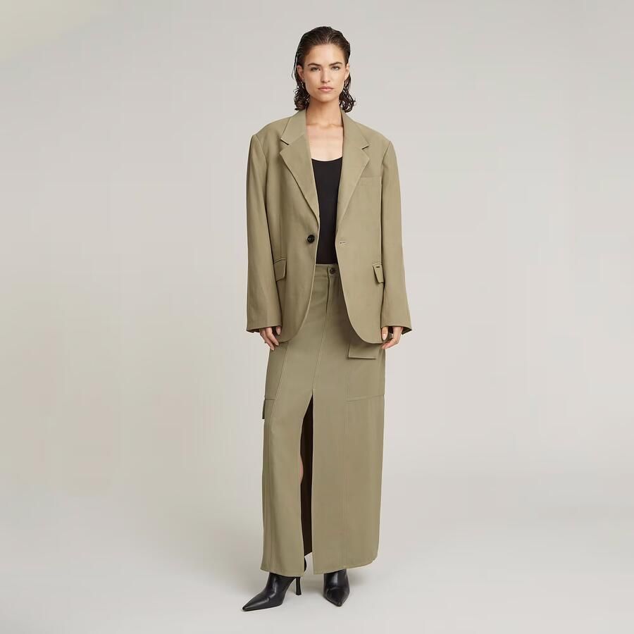 G-Star RAW Big Boyfriend Blazer Groen Dames - Foto 3