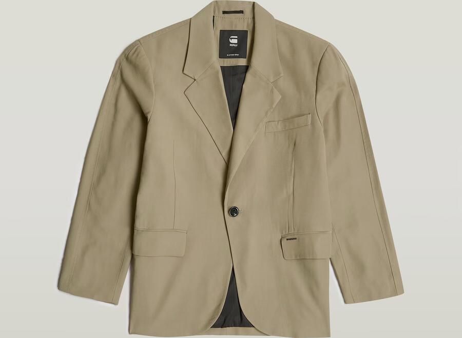G-Star RAW Big Boyfriend Blazer Groen Dames - Foto 7