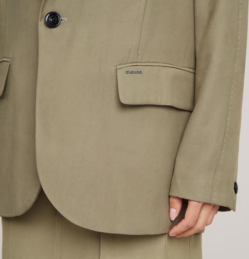 G-Star RAW Big Boyfriend Blazer Groen Dames - Foto 6