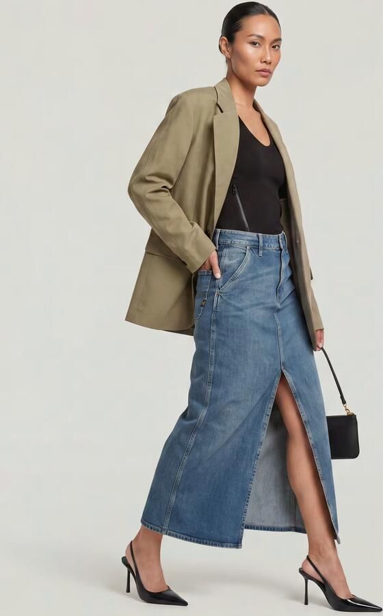 G-Star RAW Big Boyfriend Blazer Groen Dames - Foto 6